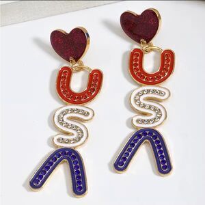 4th of July earrings A670
